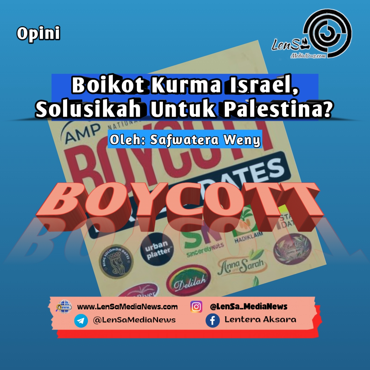 Boikot Kurma Israel Solusikah Untuk Palestina Lensa Medianews