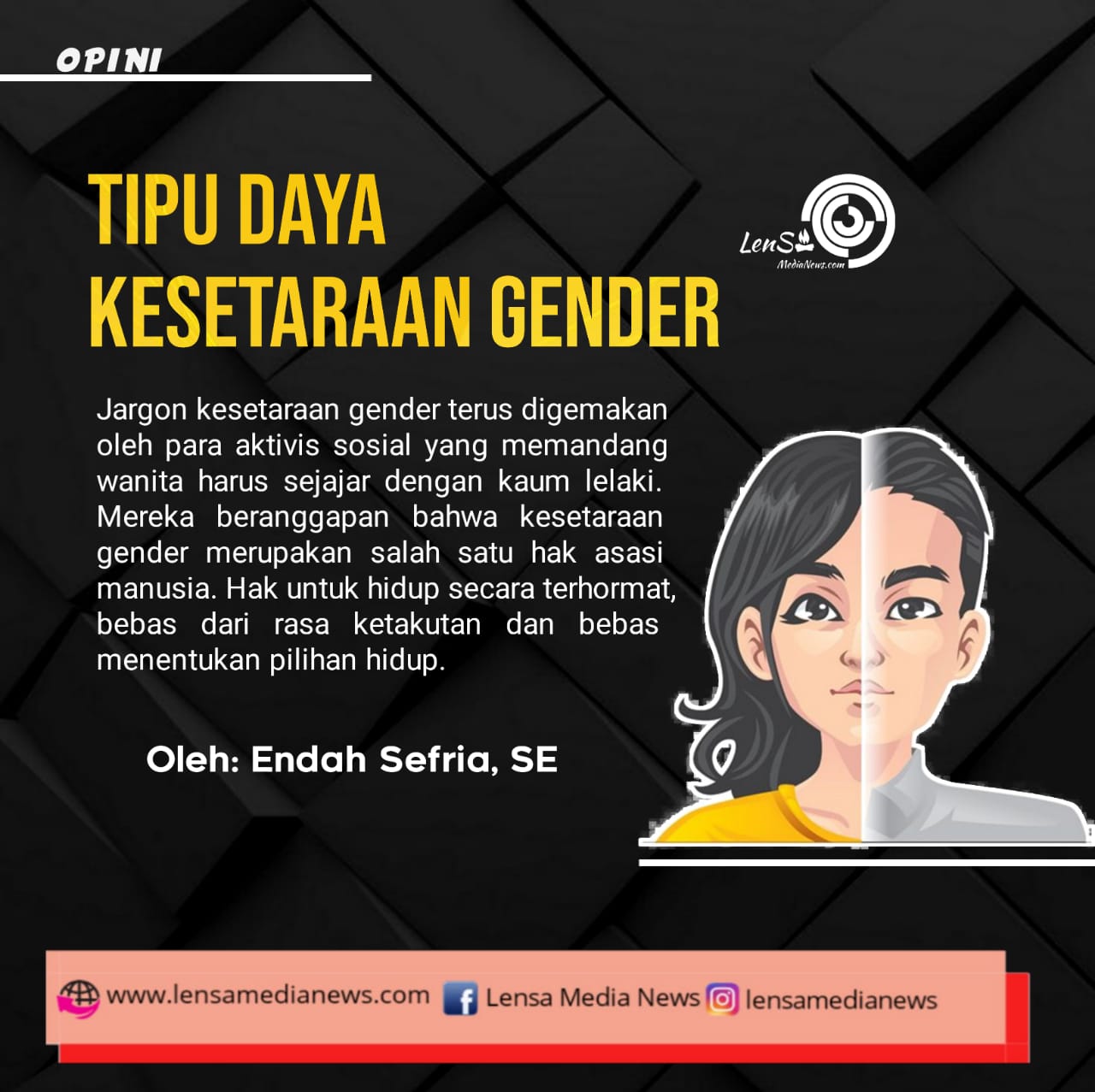 Tipu Daya Kesetaraan Gender - LenSa MediaNews