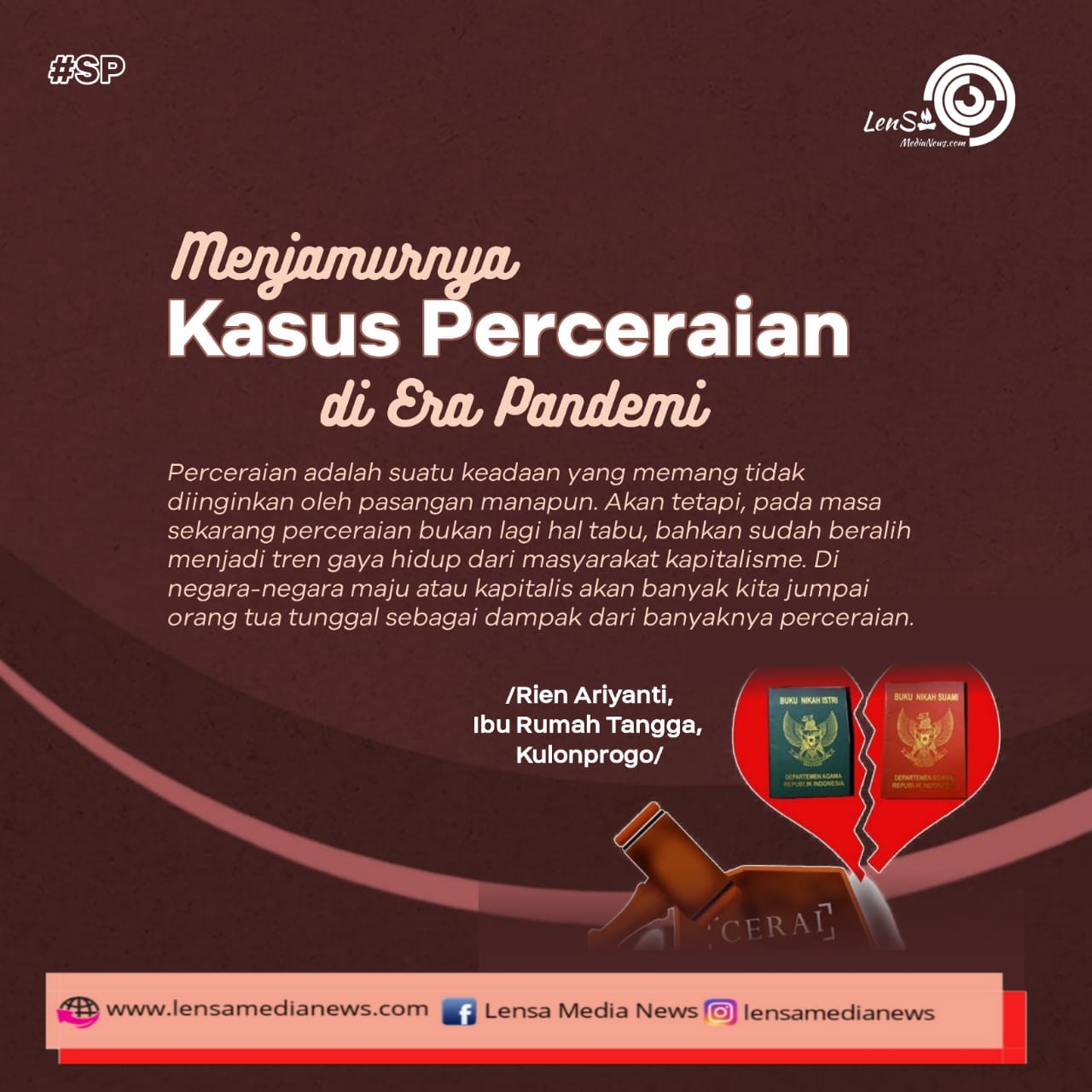 Menjamurnya Kasus Perceraian di Era Pandemi Menjamurnya Kasus Perceraian di Era Pandemi