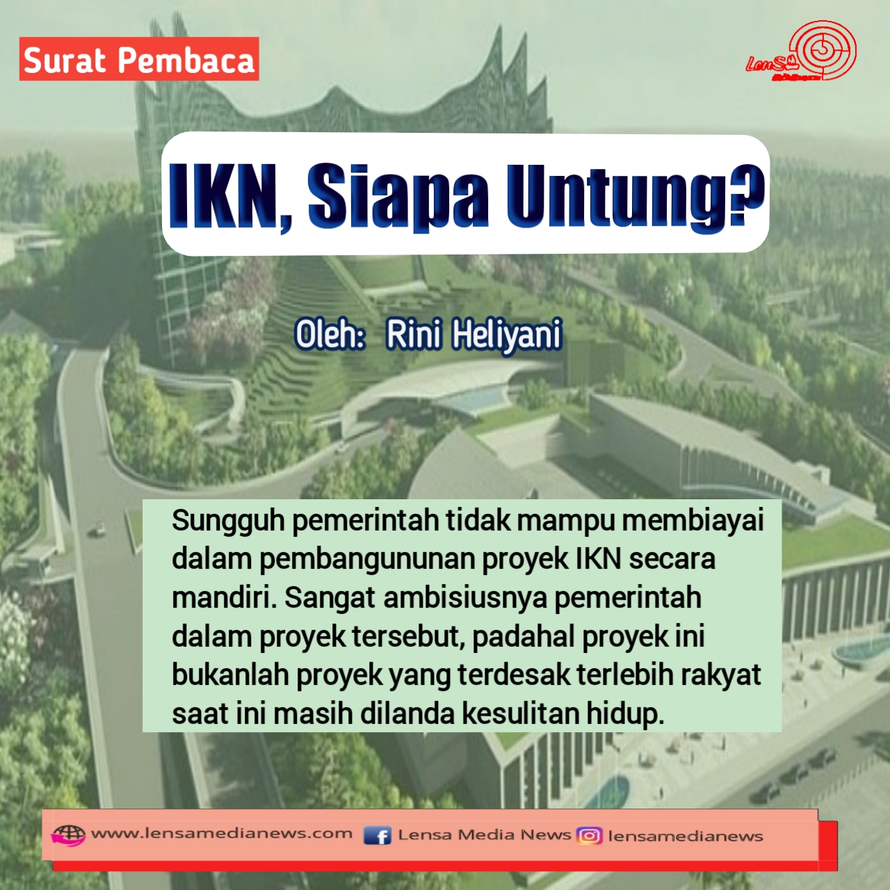 IKN, Siapa Untung? - LenSa MediaNews