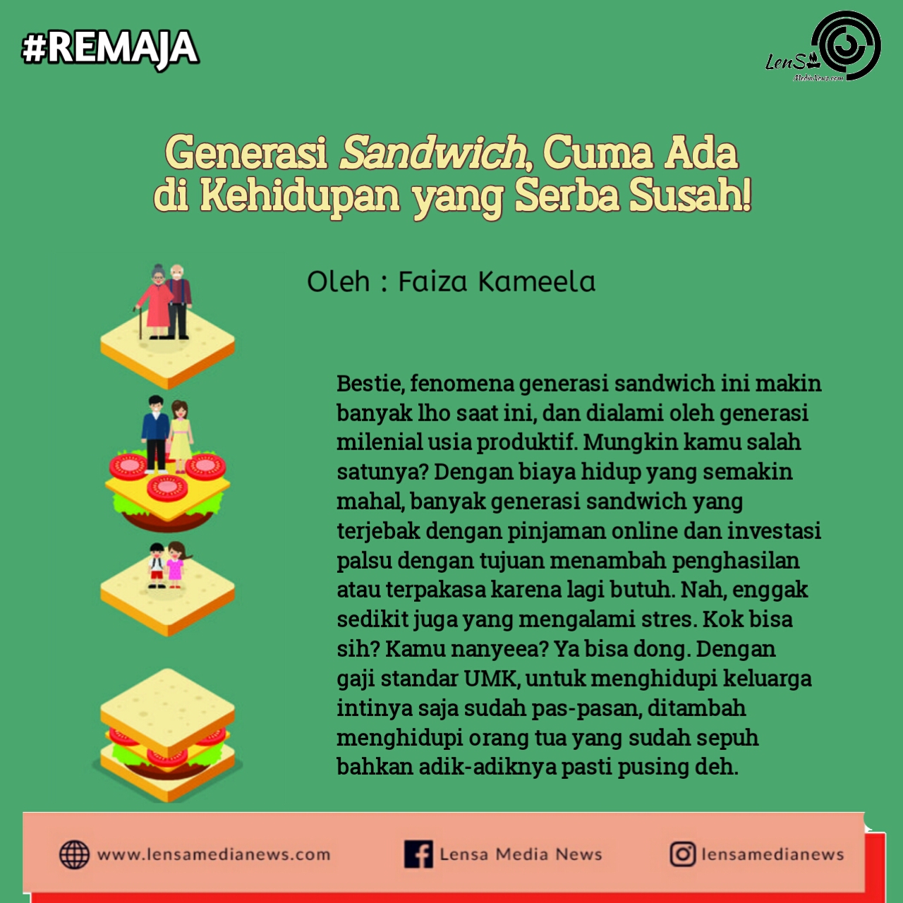 Generasi Sandwich, Cuma Ada Di Kehidupan Yang Serba Susah! - LenSa ...